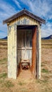 Australian outback dunny or toilet Royalty Free Stock Photo