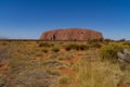 The Australian outback is the landmark of Australia, the ayers rock called Uluru Royalty Free Stock Photo