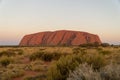 the Australian outback is the landmark of Australia, the ayers rock called Uluru Royalty Free Stock Photo