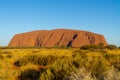 the Australian outback is the landmark of Australia, the ayers rock called Uluru Royalty Free Stock Photo