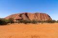 the Australian outback is the landmark of Australia, the ayers rock called Uluru Royalty Free Stock Photo