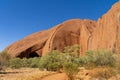 the Australian outback is the landmark of Australia, the ayers rock called Uluru Royalty Free Stock Photo