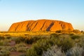 the Australian outback is the landmark of Australia, the ayers rock called Uluru Royalty Free Stock Photo