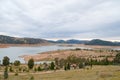 Australian outback landscape with lake Royalty Free Stock Photo