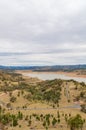 Australian outback landscape with lake Royalty Free Stock Photo