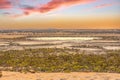 Australian Outback landscape seen from Wave Rock towards Lake Magic Royalty Free Stock Photo