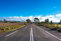 Australian outback road. Rural road on sunny day Royalty Free Stock Photo