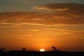 Australian outback sunset Royalty Free Stock Photo