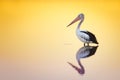 Australian Pelican at sunrise