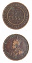 Australian Penny pre-decimal 1911 Scarce coin