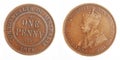 Australian Penny pre-decimal 1914 Scarce cope coin