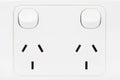 Australian power outlet. Royalty Free Stock Photo