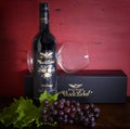 Australian premium export Wolf Blass black label vintage red wine.