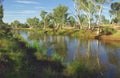 Australian river view Royalty Free Stock Photo