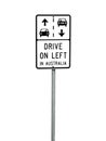 Australian Road Sign Royalty Free Stock Photo