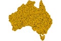 Australian signs map Royalty Free Stock Photo