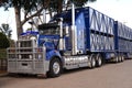 Australian road train truck Royalty Free Stock Photo