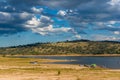 Australian rural landscape with distant people Royalty Free Stock Photo