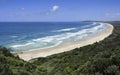 Australian Seacoast Panorama of Beach and Water