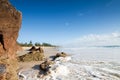 Australian seascape with rushing wave