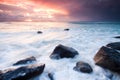 Australian seascape during sunset