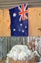 Australian Sheep shearing farm Royalty Free Stock Photo