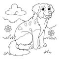 Australian Shepherd Dog Coloring Page for Kids