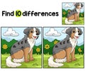 Australian Shepherd Dog Find The Differences