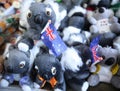 Australian souvenirs on display at the Queen Victoria Market in Melbourne
