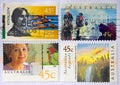 Australian stamps Royalty Free Stock Photo
