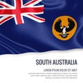 Australian state South Australia flag. Royalty Free Stock Photo