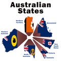 Australian States Royalty Free Stock Photo