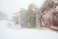 Australian Summer Snow Storm at Mt Buller Royalty Free Stock Photo