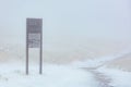 Australian Summer Snow Storm at Mt Buller Royalty Free Stock Photo