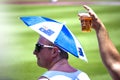 Australian supporters at Sydney Cricket Ground Royalty Free Stock Photo