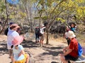 Australian tourists on eco tour in Cobbold Gorge Queensland Australia