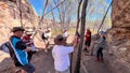 Australian tourists on eco tour in Cobbold Gorge Queensland Australia