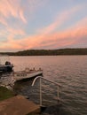 Australian Travel - Sunset lakeside view.