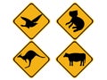 Australian wildlife signs