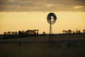 Australian windmill in the countryside Royalty Free Stock Photo