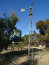 Australian windmill for pumping water, NSW, Australia Royalty Free Stock Photo