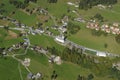 Austria: Airshot from BarholomÃÂ¤us-Church in Schruns at Montafon
