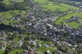 Austria: Airshot from Schruns-village in Montafon-valley, Vorarlberg