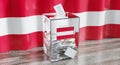 Austria - ballot box - voting, election concept