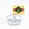 AUSTRIA - CIRCA 1984: stamp printed by Austria, shows Bicentenary of Austria Tabak tobacco, circa 1984