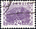 AUSTRIA - CIRCA 1929: A stamp printed in Austria shows Salzburg, circa 1929.