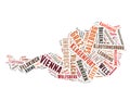 Austria cities word cloud concept