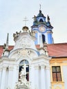 Austria Durnstein Augustine Abbey along Rhine river and Danube river Royalty Free Stock Photo