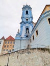 Austria Durnstein Monastery along Rhine river and Danube river Royalty Free Stock Photo