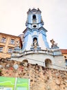Austria Durnstein Monastery along Rhine river and Danube river Royalty Free Stock Photo